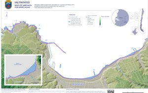 Mapa de Amenaza por marejadas - Valparaíso y Laguna Verde